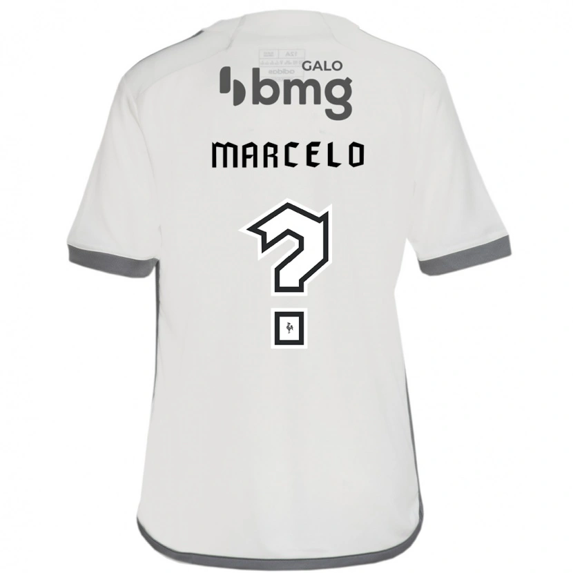 Danxen Homem Camisola Vitor Marcelo #0 Branco Sujo Alternativa 2025/26 Camisa Brasil