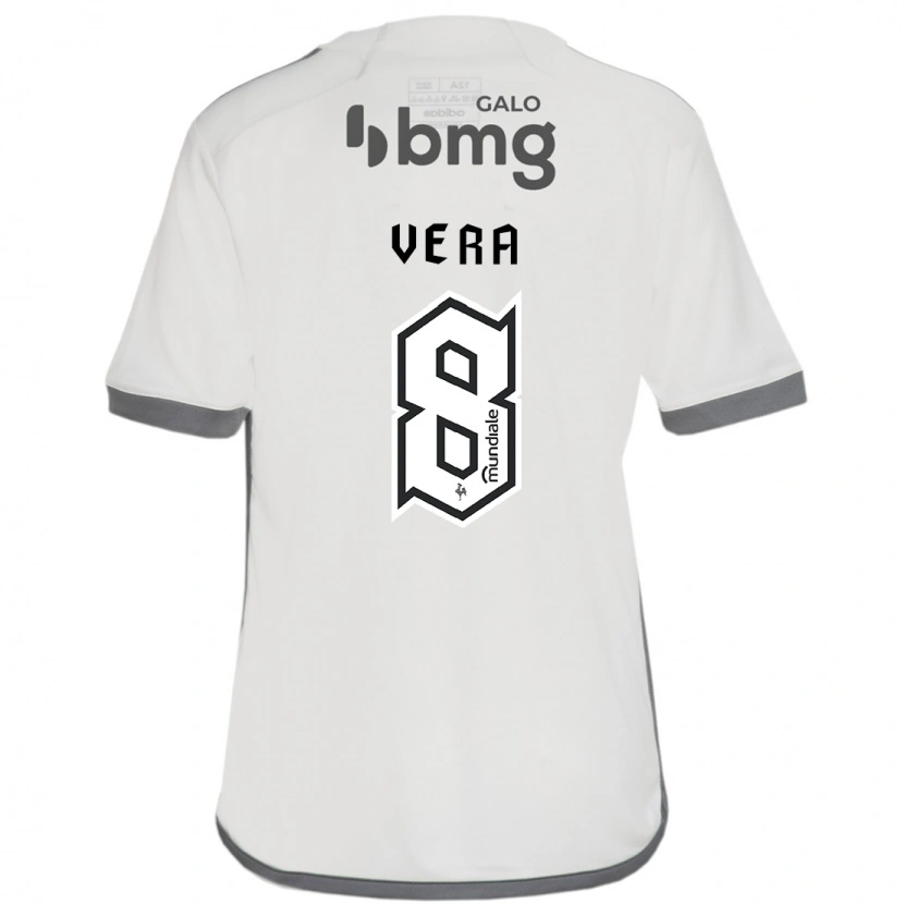 Danxen Homem Camisola Fausto Vera #8 Branco Sujo Alternativa 2025/26 Camisa Brasil