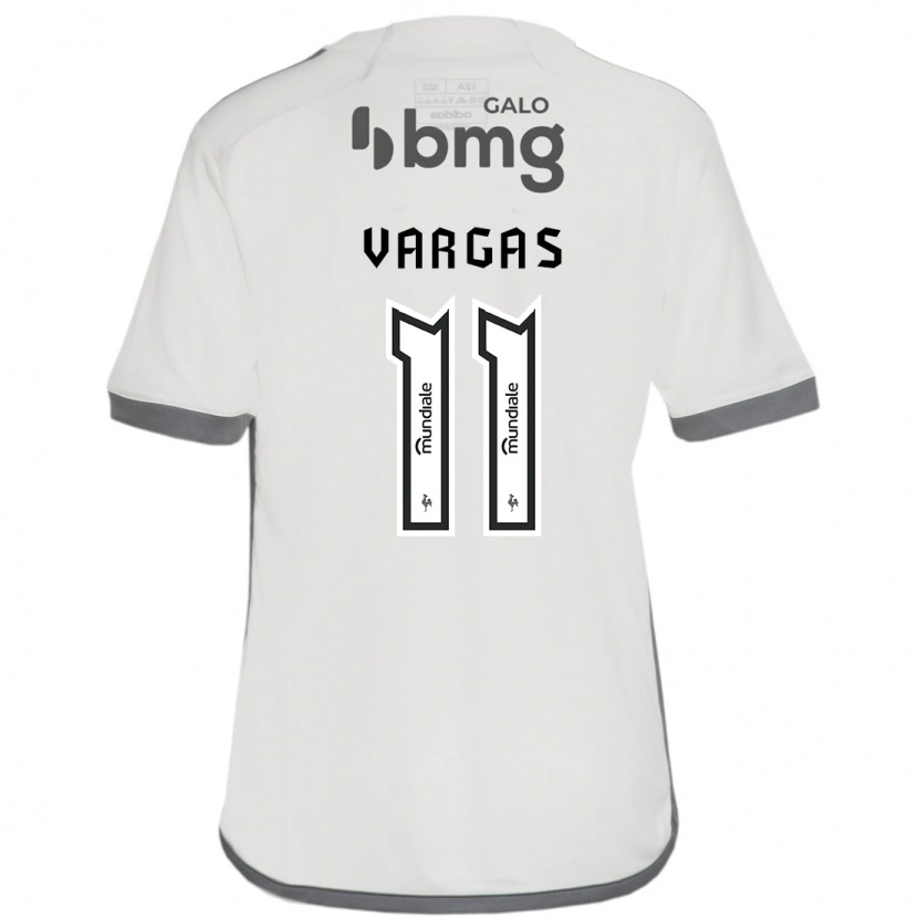Danxen Homem Camisola Eduardo Vargas #11 Branco Sujo Alternativa 2025/26 Camisa Brasil