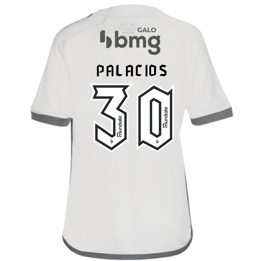 Danxen Homem Camisola Brahian Palacios #30 Branco Sujo Alternativa 2025/26 Camisa Brasil