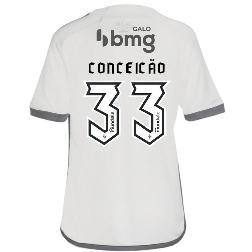 Danxen Homem Camisola Robert Conceição #33 Branco Sujo Alternativa 2025/26 Camisa Brasil