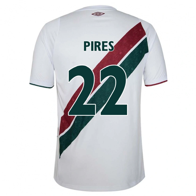 Danxen Homem Camisola Gabriel Pires #22 Branco Verde Bordô Alternativa 2025/26 Camisa Brasil