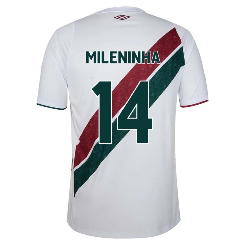 Danxen Homem Camisola Mileninha #14 Branco Verde Bordô Alternativa 2025/26 Camisa Brasil