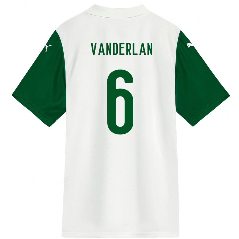Danxen Homem Camisola Vanderlan #6 Branco Verde Alternativa 2025/26 Camisa Brasil