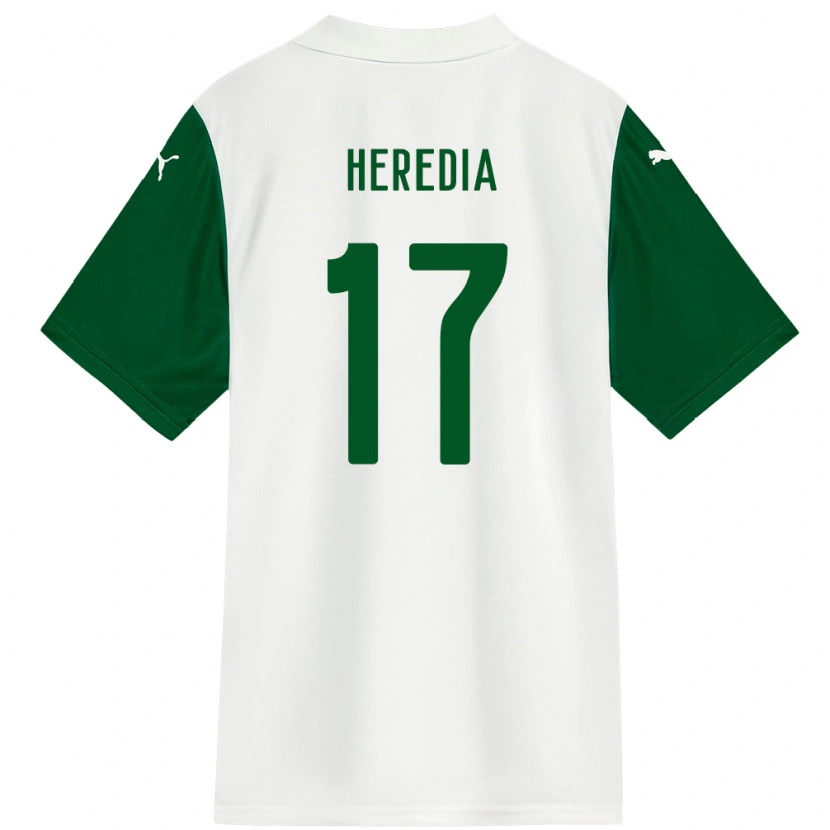 Danxen Homem Camisola Jesus Heredia #17 Branco Verde Alternativa 2025/26 Camisa Brasil