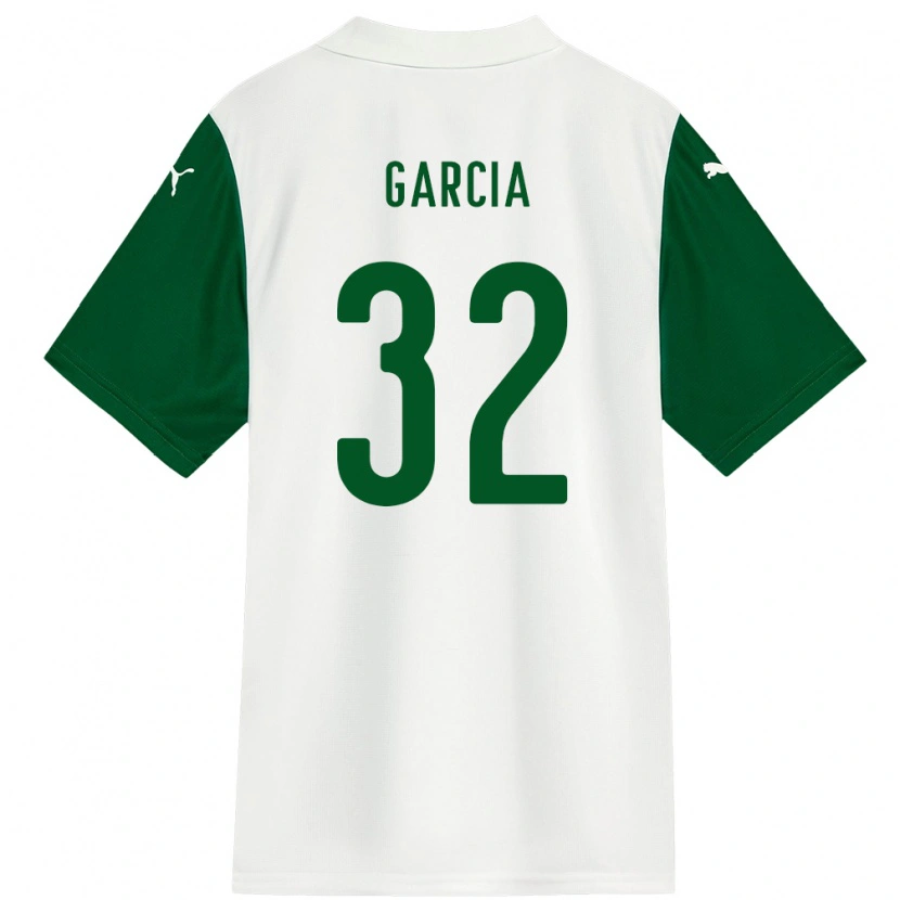 Danxen Homem Camisola Garcia #32 Branco Verde Alternativa 2025/26 Camisa Brasil