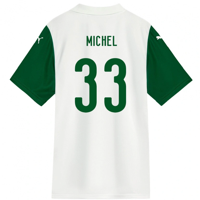 Danxen Homem Camisola Michel #33 Branco Verde Alternativa 2025/26 Camisa Brasil