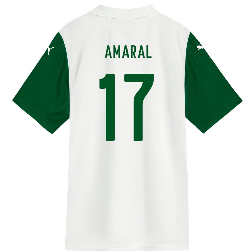 Danxen Homem Camisola Isadora Amaral #17 Branco Verde Alternativa 2025/26 Camisa Brasil