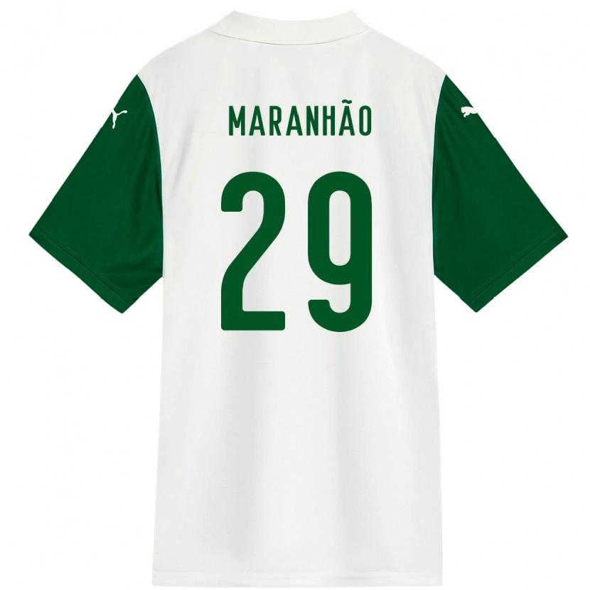 Danxen Homem Camisola Taina Maranhão #29 Branco Verde Alternativa 2025/26 Camisa Brasil
