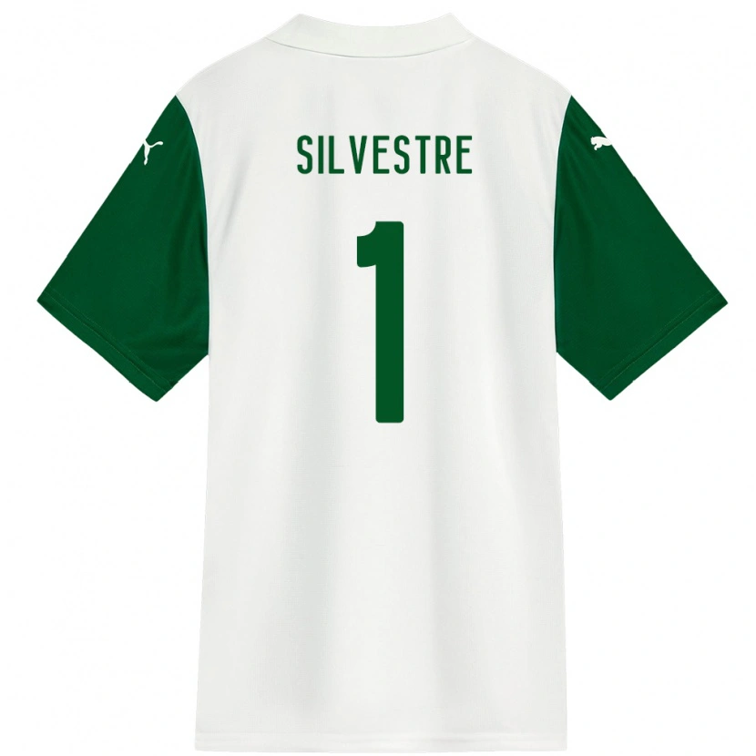 Danxen Homem Camisola Vinicius Silvestre #1 Branco Verde Alternativa 2025/26 Camisa Brasil