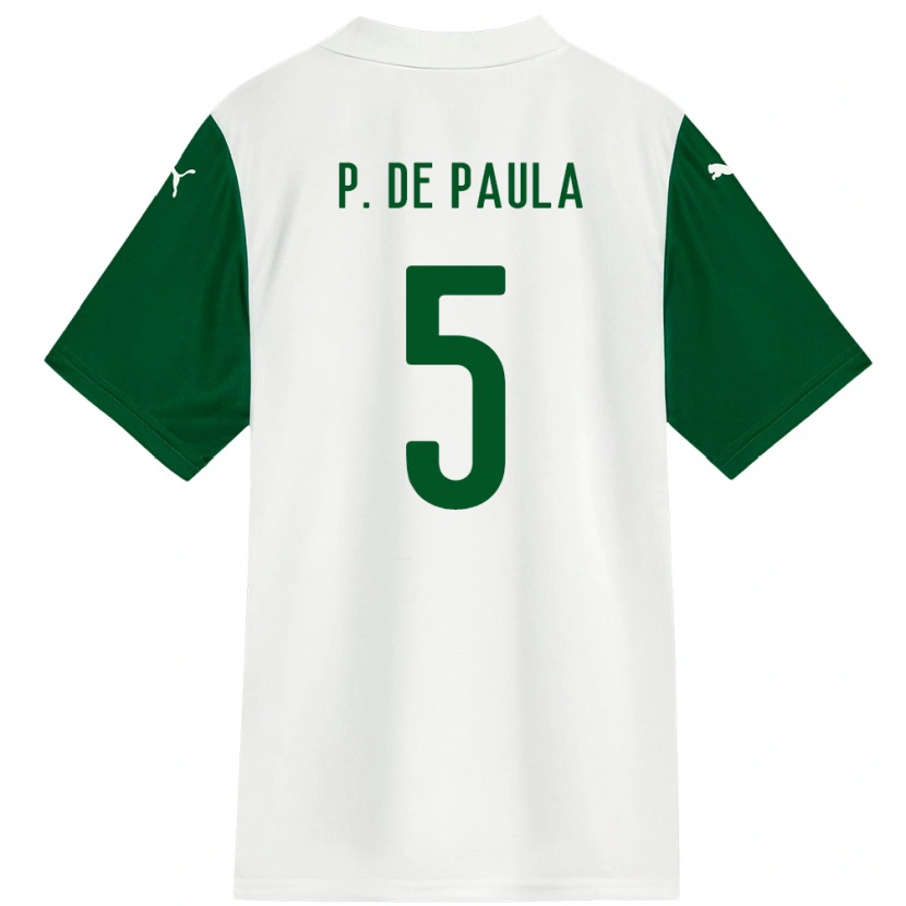 Danxen Homem Camisola Patrick De Paula #5 Branco Verde Alternativa 2025/26 Camisa Brasil