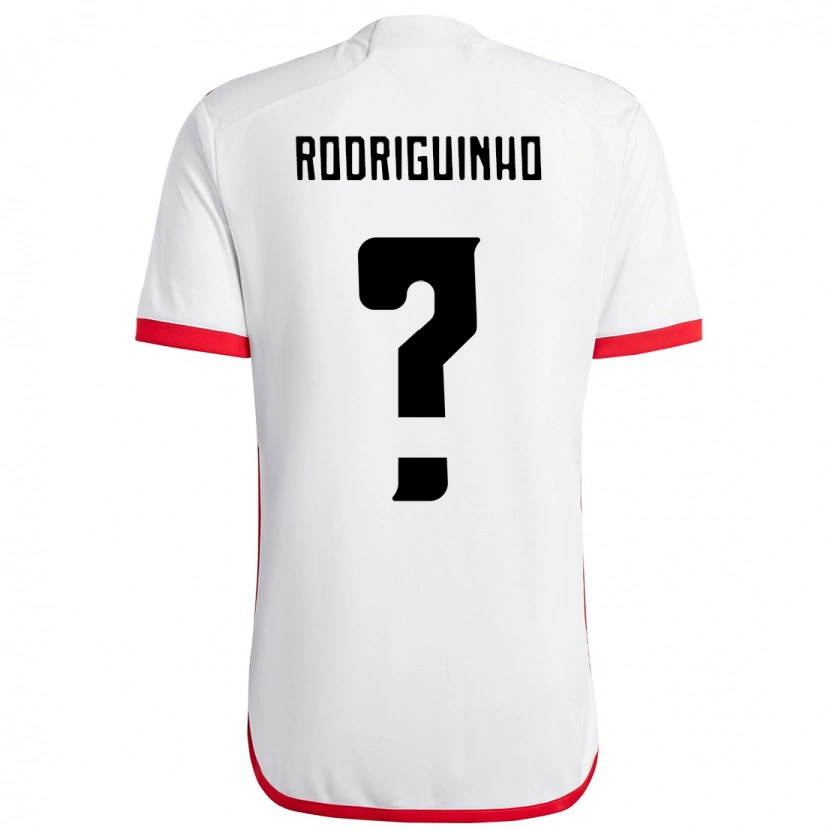 Danxen Homem Camisola Rodriguinho #0 Branco Vermelho Alternativa 2025/26 Camisa Brasil