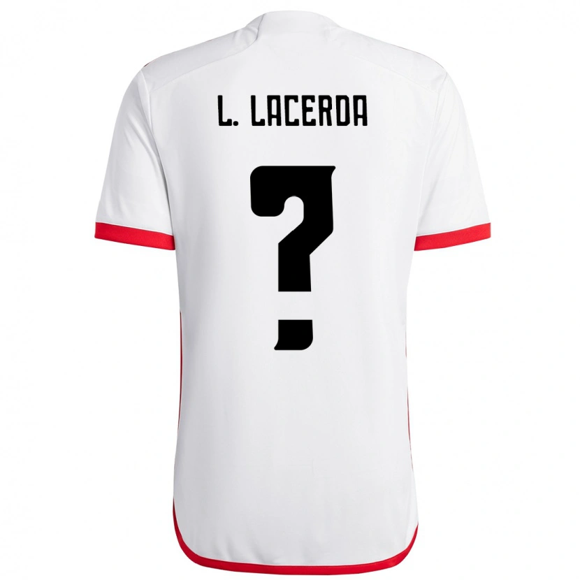 Danxen Homem Camisola Iago Lacerda #0 Branco Vermelho Alternativa 2025/26 Camisa Brasil