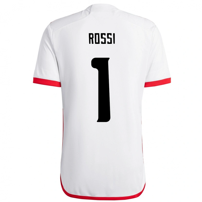 Danxen Homem Camisola Agustín Rossi #1 Branco Vermelho Alternativa 2025/26 Camisa Brasil