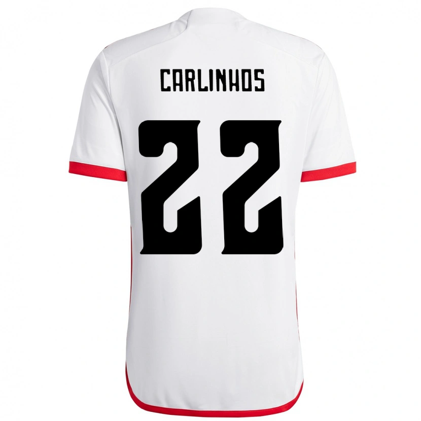 Danxen Homem Camisola Carlinhos #22 Branco Vermelho Alternativa 2025/26 Camisa Brasil