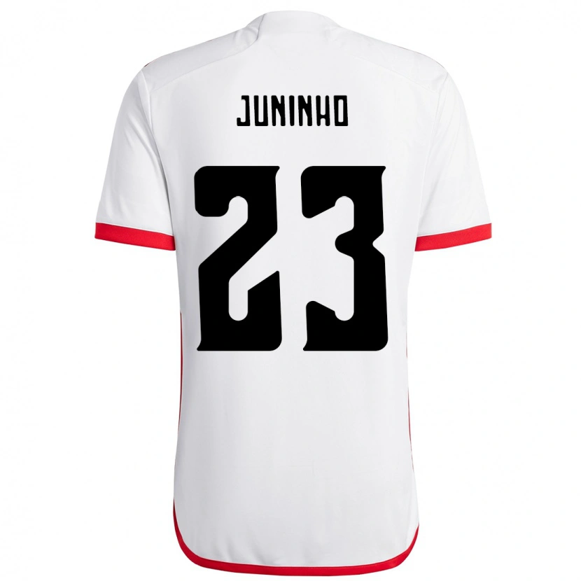 Danxen Homem Camisola Juninho #23 Branco Vermelho Alternativa 2025/26 Camisa Brasil