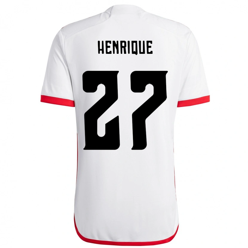 Danxen Homem Camisola Bruno Henrique #27 Branco Vermelho Alternativa 2025/26 Camisa Brasil