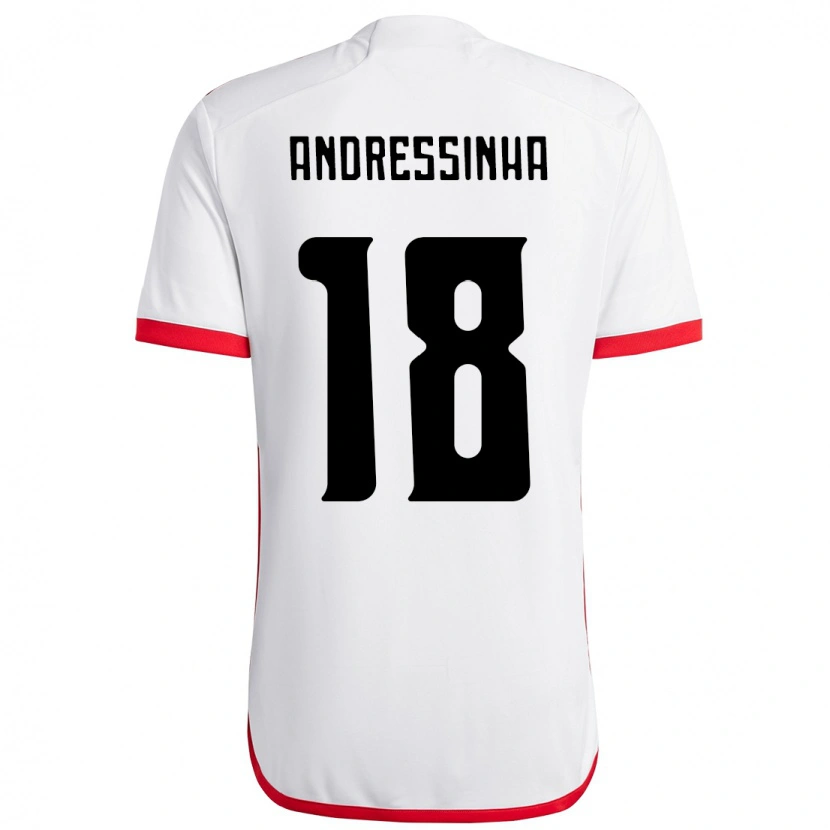 Danxen Homem Camisola Andressinha #18 Branco Vermelho Alternativa 2025/26 Camisa Brasil
