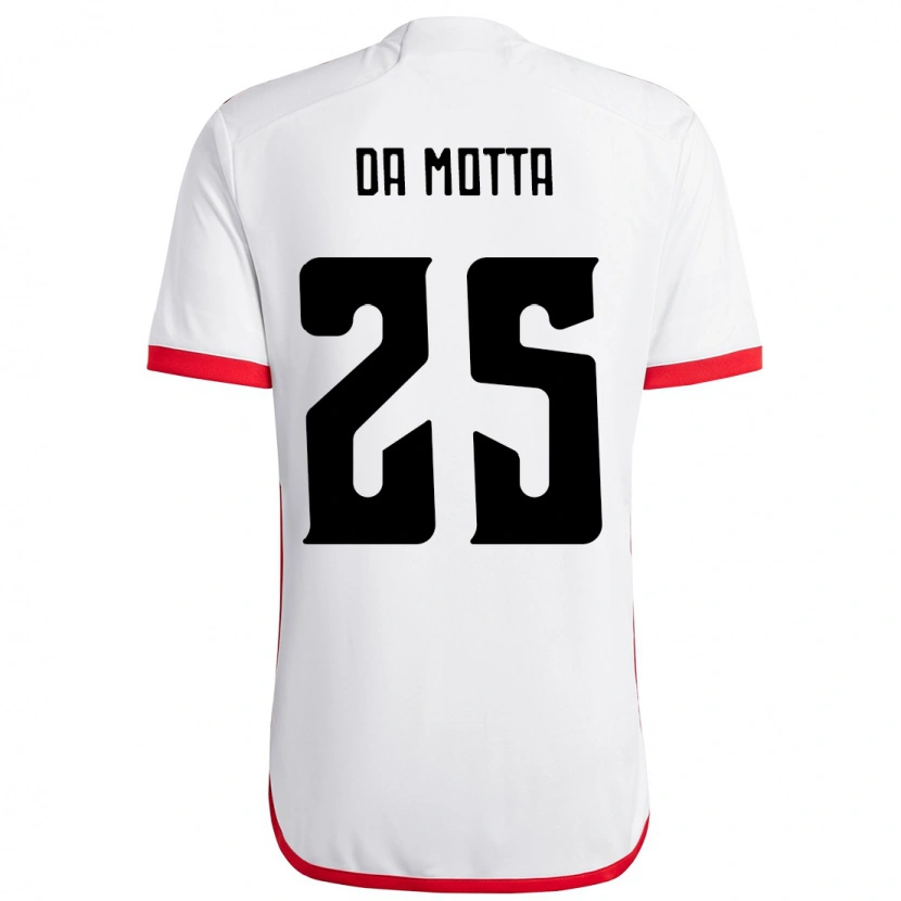 Danxen Homem Camisola Piris Da Motta #25 Branco Vermelho Alternativa 2025/26 Camisa Brasil