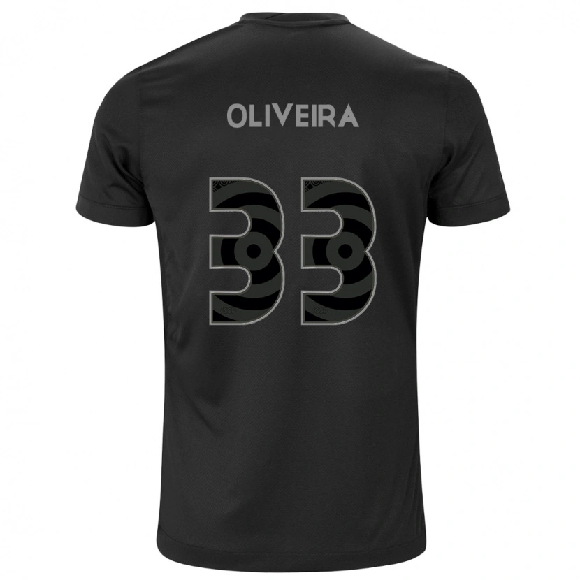 Danxen Homem Camisola Ruan Oliveira #33 Preto Branco Alternativa 2025/26 Camisa Brasil