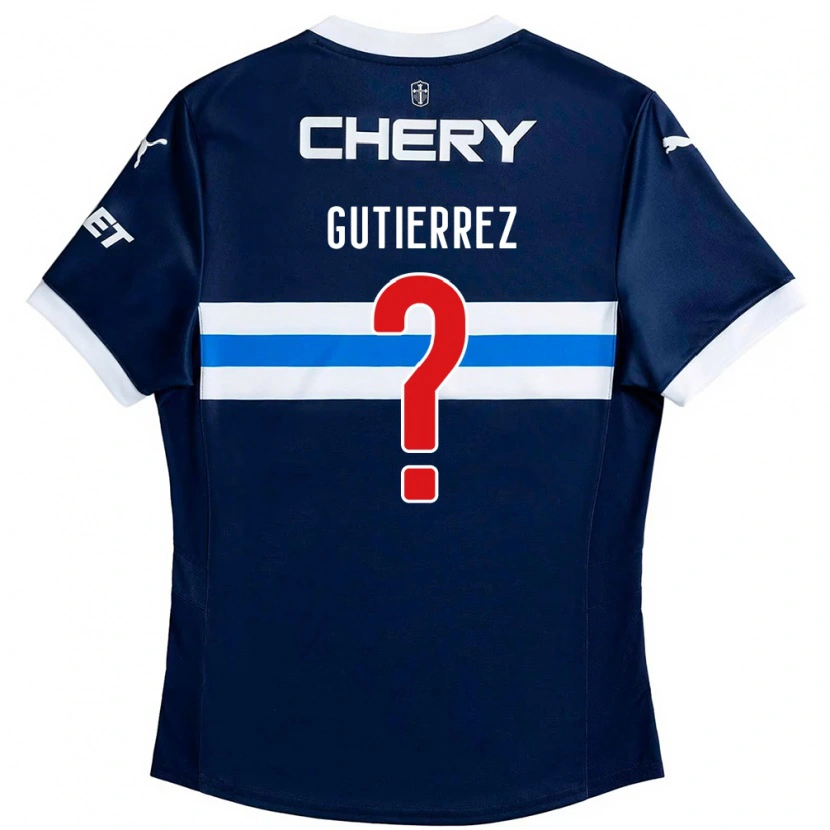 Danxen Homem Camisola Felipe Gutierrez #0 Azul Royal Branco Alternativa 2025/26 Camisa Brasil