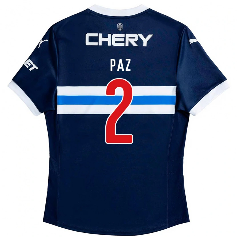 Danxen Homem Camisola Nehuen Paz #2 Azul Royal Branco Alternativa 2025/26 Camisa Brasil