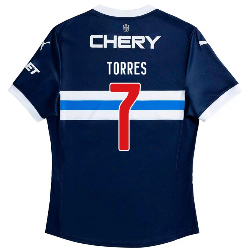 Danxen Homem Camisola Joaquín Torres #7 Azul Royal Branco Alternativa 2025/26 Camisa Brasil