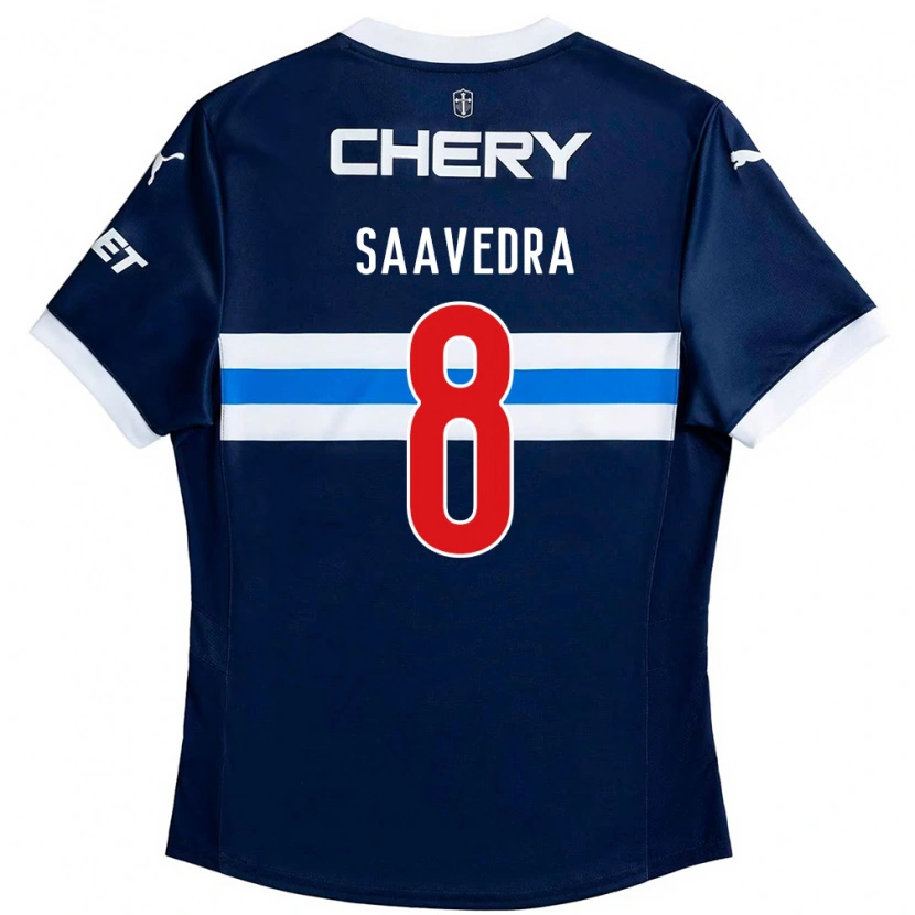 Danxen Homem Camisola Ignacio Saavedra #8 Azul Royal Branco Alternativa 2025/26 Camisa Brasil