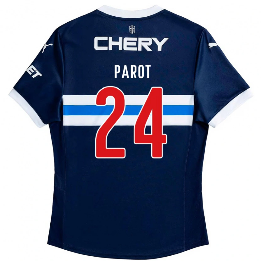 Danxen Homem Camisola Alfonso Parot #24 Azul Royal Branco Alternativa 2025/26 Camisa Brasil