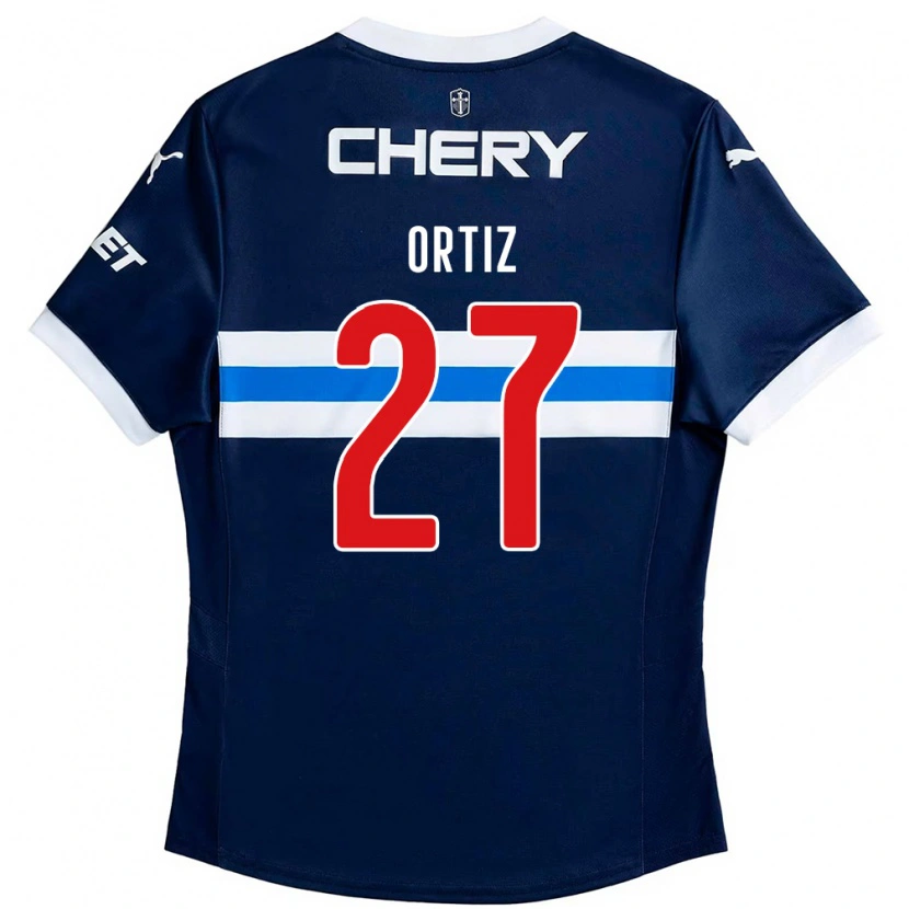 Danxen Homem Camisola Jorge Ortiz #27 Azul Royal Branco Alternativa 2025/26 Camisa Brasil