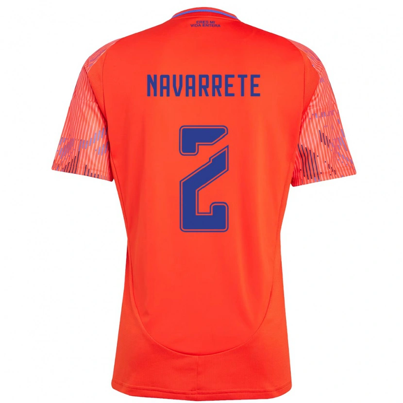 Danxen Homem Camisola Daniel Navarrete #2 Laranja Vermelho Alternativa 2025/26 Camisa Brasil