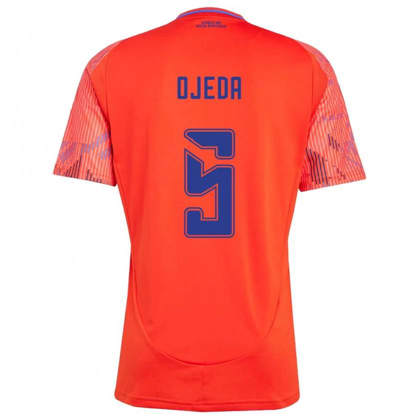 Danxen Homem Camisola Emmanuel Ojeda #5 Laranja Vermelho Alternativa 2025/26 Camisa Brasil