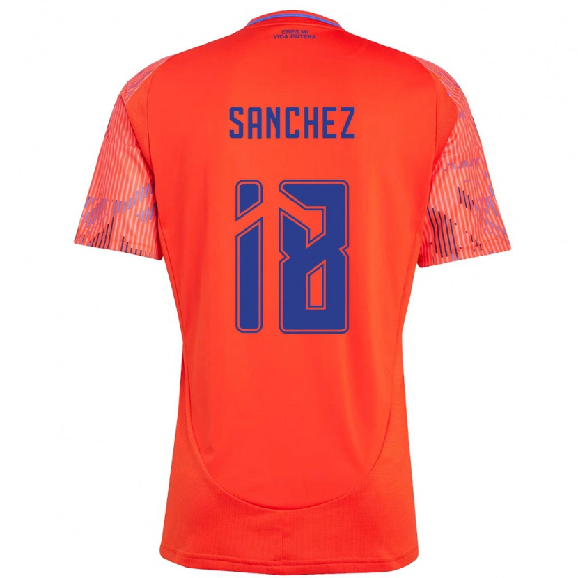 Danxen Homem Camisola Bárbara Sánchez #18 Laranja Vermelho Alternativa 2025/26 Camisa Brasil