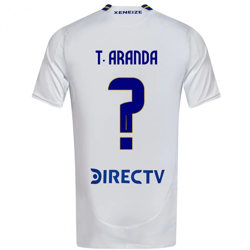 Danxen Homem Camisola Tomás Aranda #0 Branco Azul Alternativa 2025/26 Camisa Brasil