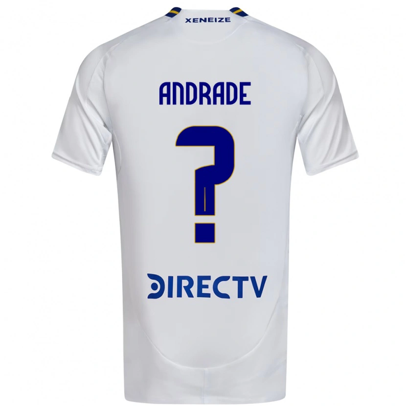 Danxen Homem Camisola Luka Andrade #0 Branco Azul Alternativa 2025/26 Camisa Brasil