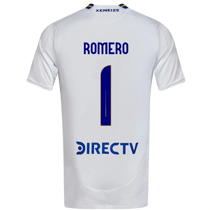 Danxen Homem Camisola Sergio Romero #1 Branco Azul Alternativa 2025/26 Camisa Brasil