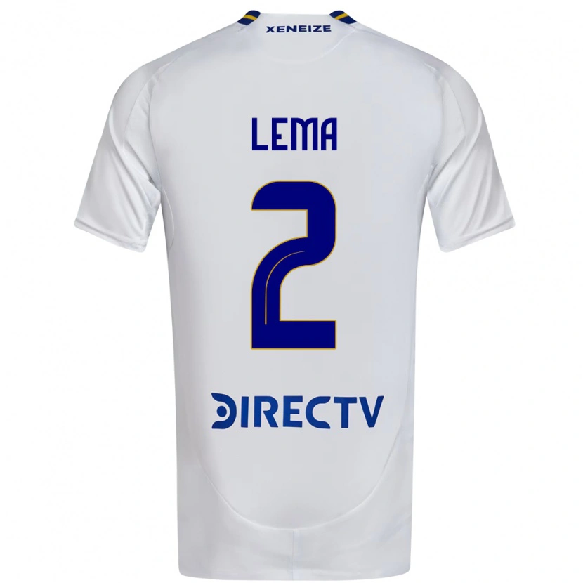 Danxen Homem Camisola Cristian Lema #2 Branco Azul Alternativa 2025/26 Camisa Brasil