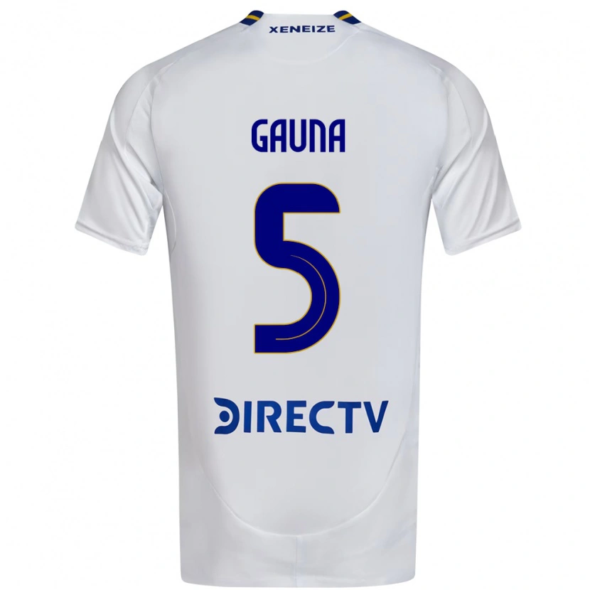 Danxen Homem Camisola Santiago Gauna #5 Branco Azul Alternativa 2025/26 Camisa Brasil
