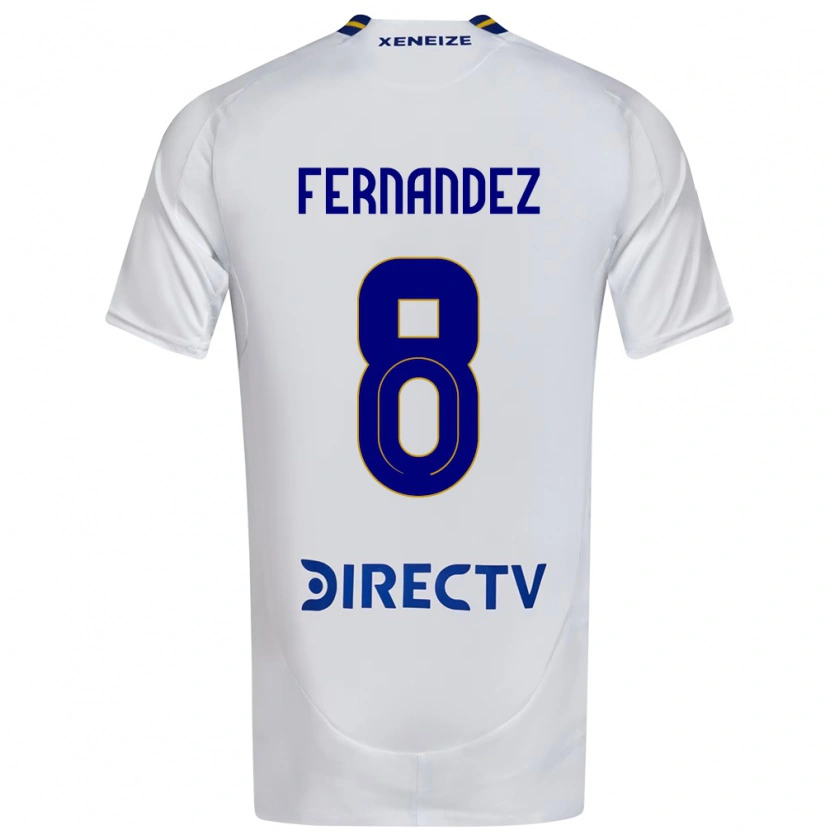 Danxen Homem Camisola Guillermo Fernandez #8 Branco Azul Alternativa 2025/26 Camisa Brasil