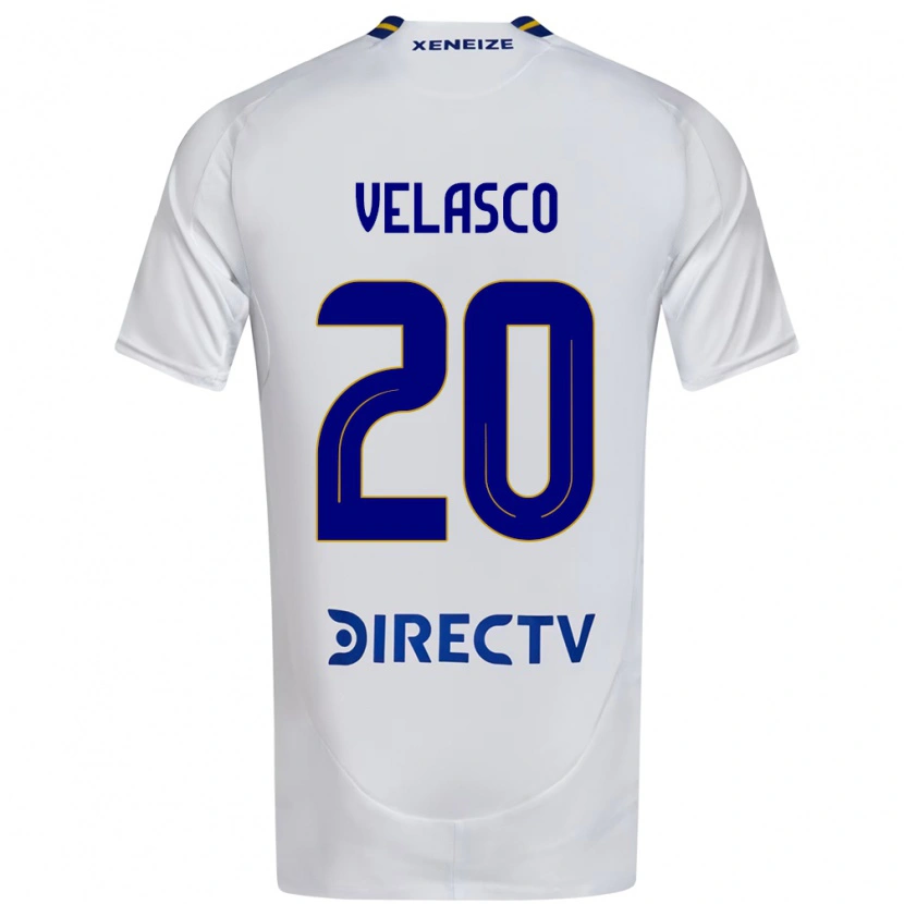 Danxen Homem Camisola Alan Velasco #20 Branco Azul Alternativa 2025/26 Camisa Brasil