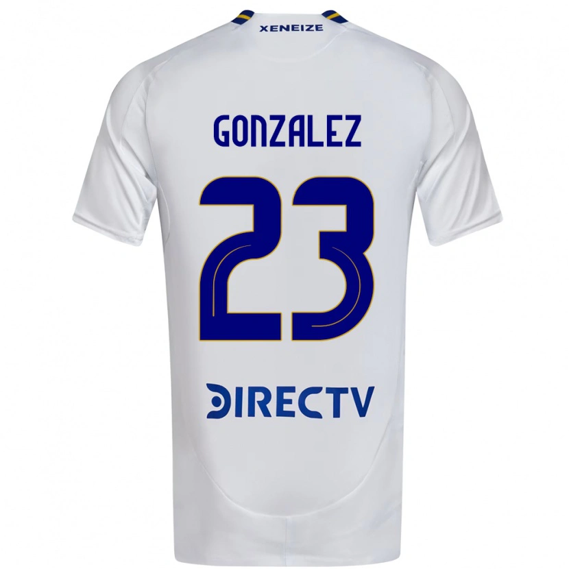 Danxen Homem Camisola Diego Gonzalez #23 Branco Azul Alternativa 2025/26 Camisa Brasil