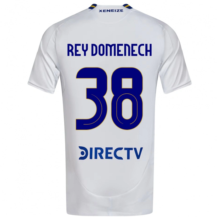 Danxen Homem Camisola Camilo Rey Domenech #38 Branco Azul Alternativa 2025/26 Camisa Brasil