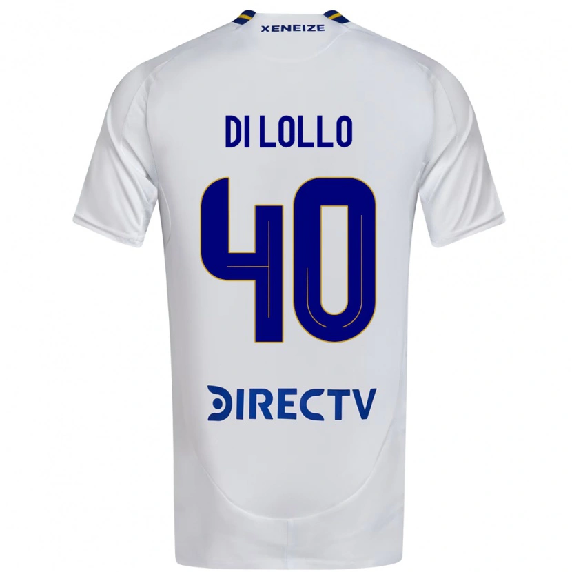 Danxen Homem Camisola Lautaro Di Lollo #40 Branco Azul Alternativa 2025/26 Camisa Brasil