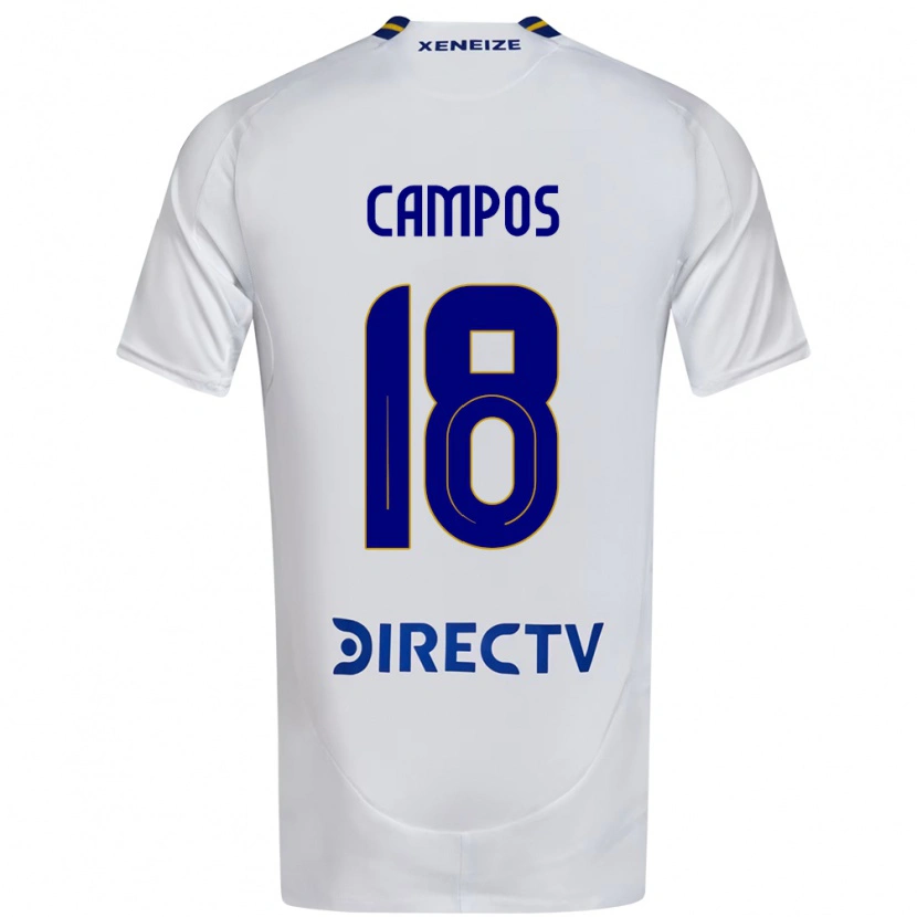 Danxen Homem Camisola Brisa Campos #18 Branco Azul Alternativa 2025/26 Camisa Brasil