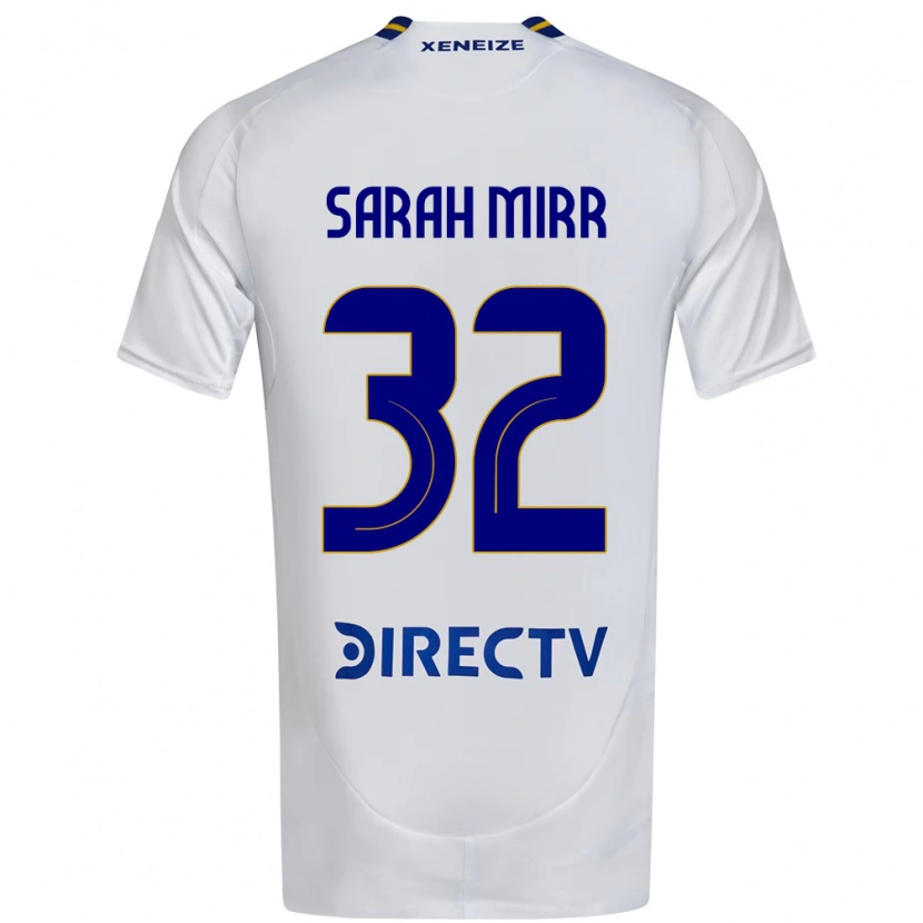 Danxen Homem Camisola Sarah Mirr #32 Branco Azul Alternativa 2025/26 Camisa Brasil