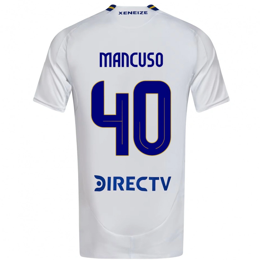 Danxen Homem Camisola Eros Mancuso #40 Branco Azul Alternativa 2025/26 Camisa Brasil
