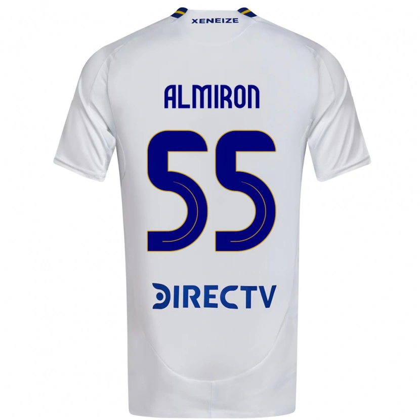 Danxen Homem Camisola Ezequiel Almiron #55 Branco Azul Alternativa 2025/26 Camisa Brasil