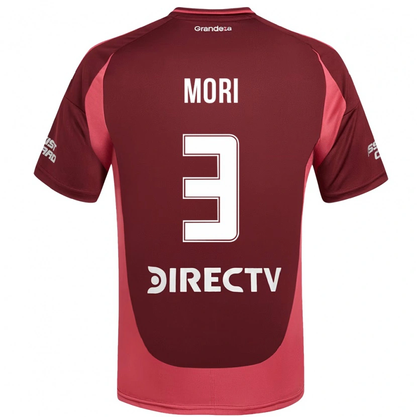 Danxen Homem Camisola Ramiro Funes Mori #3 Bordô Magenta Alternativa 2025/26 Camisa Brasil