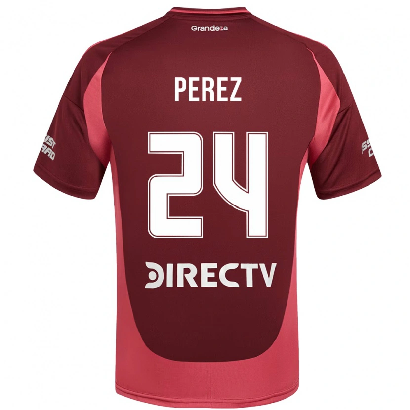 Danxen Homem Camisola Enzo Pérez #24 Bordô Magenta Alternativa 2025/26 Camisa Brasil