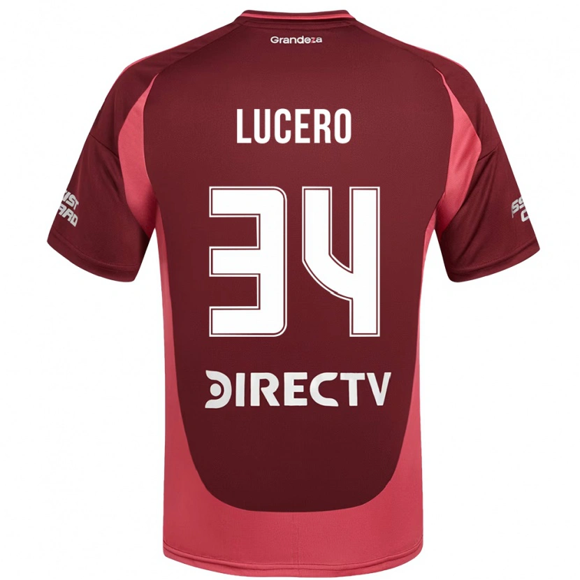 Danxen Homem Camisola Daniel Lucero #34 Bordô Magenta Alternativa 2025/26 Camisa Brasil